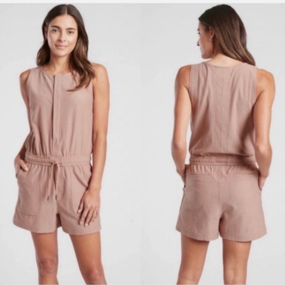 Athleta Romper Mocha Latte Size Medium